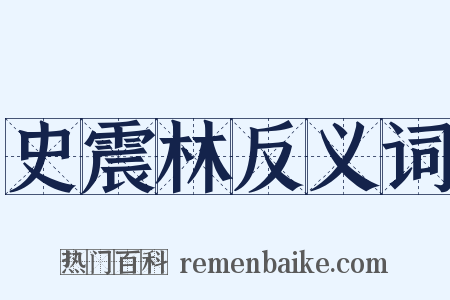 史震林反义词是什么意思的图片